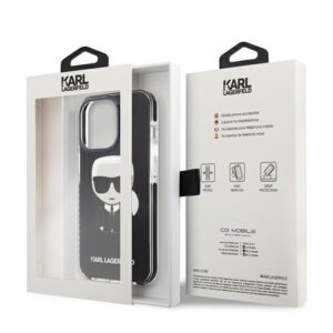 Karl Lagerfeld KLHCP13LTPEIKK Apple iPhone 13 Pro / 13 6,1" kietas dėklas juodos spalvos Iconik Karl - Image 8
