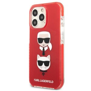 Karl Lagerfeld KLHCP13LTPE2TR Apple iPhone 13 Pro / 13 6,1" kietas dėklas red Karl&Choupette Head - Image 2