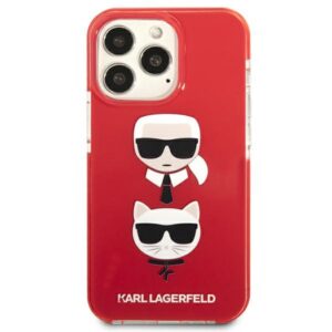 Karl Lagerfeld KLHCP13LTPE2TR Apple iPhone 13 Pro / 13 6,1" kietas dėklas red Karl&Choupette Head - Image 3