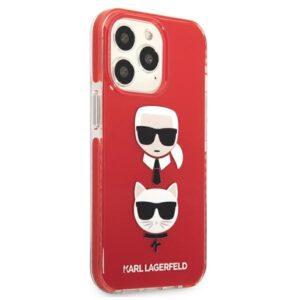 Karl Lagerfeld KLHCP13LTPE2TR Apple iPhone 13 Pro / 13 6,1" kietas dėklas red Karl&Choupette Head - Image 4
