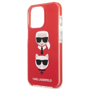 Karl Lagerfeld KLHCP13LTPE2TR Apple iPhone 13 Pro / 13 6,1" kietas dėklas red Karl&Choupette Head - Image 6
