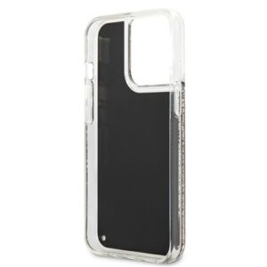 Karl Lagerfeld KLHCP13LLGGKBK Apple iPhone 13 Pro/ 13 6,1"juodos spalvos kietas dėklas Liquid Glitter Gatsby - Image 7