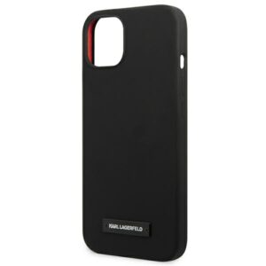 Karl Lagerfeld KLHCP13SSLMP1K Apple iPhone 13 mini 5,4" kietas dėklas juodos spalvos Silicone Plaque - Image 6