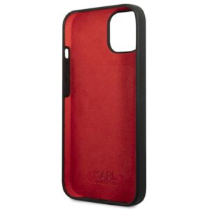 Karl Lagerfeld KLHCP13SSLMP1K Apple iPhone 13 mini 5,4" kietas dėklas juodos spalvos Silicone Plaque - Image 7