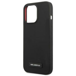 Karl Lagerfeld KLHCP13LSLMP1K Apple iPhone 13 Pro / 13 6,1" kietas dėklas juodos spalvos Silicone Plaque - Image 6