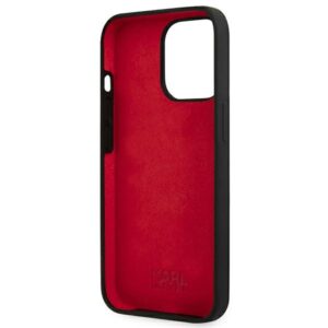 Karl Lagerfeld KLHCP13LSLMP1K Apple iPhone 13 Pro / 13 6,1" kietas dėklas juodos spalvos Silicone Plaque - Image 7