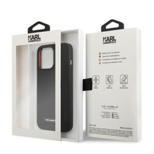 Karl Lagerfeld KLHCP13LSLMP1K Apple iPhone 13 Pro / 13 6,1" kietas dėklas juodos spalvos Silicone Plaque - Image 8