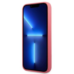 Karl Lagerfeld KLHCP13LSLMP1PI Apple iPhone 13 Pro / 13 6,1" kietas dėklas fuchsia Silicone Plaque - Image 5