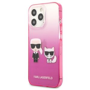 Karl Lagerfeld KLHCP13LTGKCP Apple iPhone 13 Pro / 13 6,1" kietas dėklas rožinės spalvos Gradient Ikonik Karl & Chou - Image 2