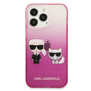 Karl Lagerfeld KLHCP13LTGKCP Apple iPhone 13 Pro / 13 6,1" kietas dėklas rožinės spalvos Gradient Ikonik Karl & Chou - Image 3