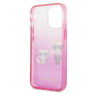 Karl Lagerfeld KLHCP13LTGKCP Apple iPhone 13 Pro / 13 6,1" kietas dėklas rožinės spalvos Gradient Ikonik Karl & Chou - Image 7