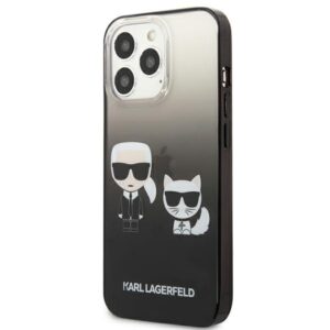 Karl Lagerfeld KLHCP13LTGKCK Apple iPhone 13 Pro / 13 6,1" kietas dėklas juodos spalvos Gradient Ikonik Karl & Cho - Image 2
