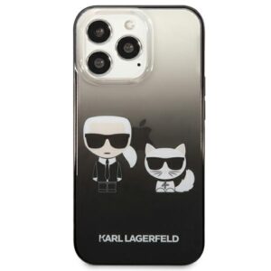 Karl Lagerfeld KLHCP13LTGKCK Apple iPhone 13 Pro / 13 6,1" kietas dėklas juodos spalvos Gradient Ikonik Karl & Cho - Image 3