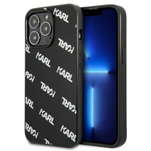 Karl Lagerfeld KLHCP13LPULMBK3 Apple iPhone 13 Pro / 13 6,1" kietas dėklas juodos spalvos Allover - Image 1