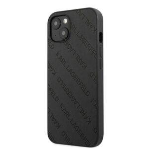 Karl Lagerfeld KLHCP13SPTLK Apple iPhone 13 mini 5,4" kietas dėklas juodos spalvos Perforated Allover - Image 2