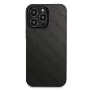 Karl Lagerfeld KLHCP13LPTLK Apple iPhone 13 Pro / 13 6,1" kietas dėklas juodos spalvos Perforated Allover - Image 3
