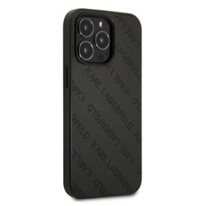 Karl Lagerfeld KLHCP13LPTLK Apple iPhone 13 Pro / 13 6,1" kietas dėklas juodos spalvos Perforated Allover - Image 4