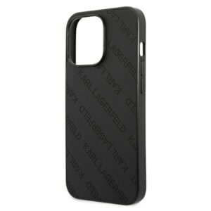Karl Lagerfeld KLHCP13LPTLK Apple iPhone 13 Pro / 13 6,1" kietas dėklas juodos spalvos Perforated Allover - Image 6