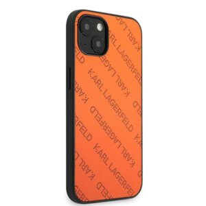 Karl Lagerfeld KLHCP13SPTLO Apple iPhone 13 mini 5,4" kietas dėklas orange Perforated Allover - Image 4