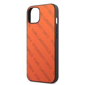 Karl Lagerfeld KLHCP13SPTLO Apple iPhone 13 mini 5,4" kietas dėklas orange Perforated Allover - Image 6