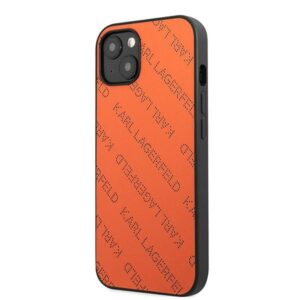 Karl Lagerfeld KLHCP13MPTLO Apple iPhone 13 / 14 / 15 6,1" kietas dėklas orange Perforated Allover - Image 2
