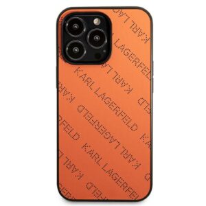 Karl Lagerfeld KLHCP13XPTLO Apple iPhone 13 Pro Max 6,7" kietas dėklas orange Perforated Allover - Image 3