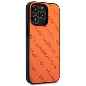 Karl Lagerfeld KLHCP13XPTLO Apple iPhone 13 Pro Max 6,7" kietas dėklas orange Perforated Allover - Image 4