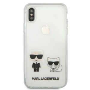 Karl Lagerfeld KLHCI65CKTR Apple iPhone Xs Maxkietas dėklas skaidrus Karl & Choupette - Image 3