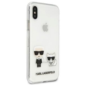 Karl Lagerfeld KLHCI65CKTR Apple iPhone Xs Maxkietas dėklas skaidrus Karl & Choupette - Image 4