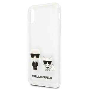 Karl Lagerfeld KLHCI65CKTR Apple iPhone Xs Maxkietas dėklas skaidrus Karl & Choupette - Image 6