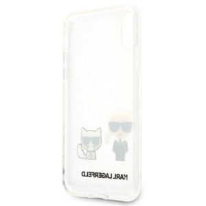 Karl Lagerfeld KLHCI65CKTR Apple iPhone Xs Maxkietas dėklas skaidrus Karl & Choupette - Image 7