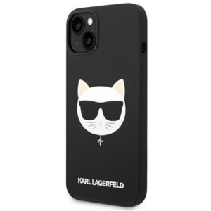 Karl Lagerfeld KLHMP14MSLCHBK Apple iPhone 14 Plus / 15 Plus 6,7" kietas dėklas juodos spalvos Silicone Choupette - Image 2