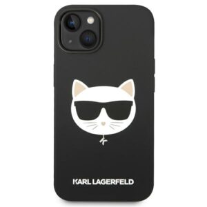 Karl Lagerfeld KLHMP14MSLCHBK Apple iPhone 14 Plus / 15 Plus 6,7" kietas dėklas juodos spalvos Silicone Choupette - Image 3