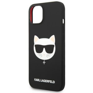 Karl Lagerfeld KLHMP14MSLCHBK Apple iPhone 14 Plus / 15 Plus 6,7" kietas dėklas juodos spalvos Silicone Choupette - Image 6