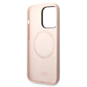Karl Lagerfeld KLHMP14LSLKHLP Apple iPhone 14 Pro 6,1" kietas dėklas light rožinės spalvos Silicone Karl`s Head - Image 7