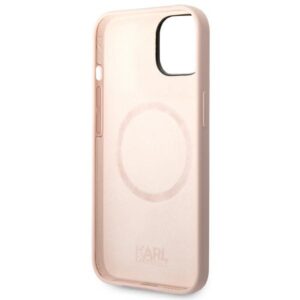 Karl Lagerfeld KLHMP14SSSKCI Apple iPhone 14/ 15 / 13 6,1" kietas dėklas light rožinės spalvos Silicone Karl & - Image 7