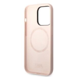 Karl Lagerfeld KLHMP14LSSKCI Apple iPhone 14 Pro 6,1" kietas dėklas light rožinės spalvos Silicone Karl & Choup - Image 7