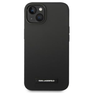 Karl Lagerfeld KLHMP14MSLMP1K Apple iPhone 14 Plus / 15 Plus 6,7" kietas dėklas juodos spalvos Silicone Plaque Mag - Image 3