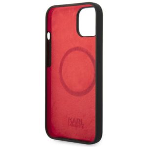 Karl Lagerfeld KLHMP14MSLMP1K Apple iPhone 14 Plus / 15 Plus 6,7" kietas dėklas juodos spalvos Silicone Plaque Mag - Image 7