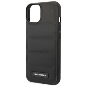 Karl Lagerfeld KLHCP14SPSQAK Apple iPhone 14/ 15 / 13 6,1" kietas dėklas juodos spalvos Puffy Elongated Logo - Image 6