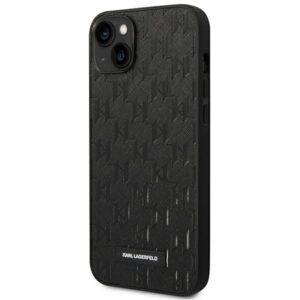 Karl Lagerfeld KLHCP14MSAKLHPK Apple iPhone 14 Plus / 15 Plus 6,7" kietas dėklas juodos spalvos Saffiano Mono Meta - Image 2