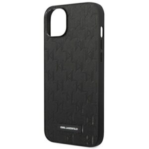 Karl Lagerfeld KLHCP14MSAKLHPK Apple iPhone 14 Plus / 15 Plus 6,7" kietas dėklas juodos spalvos Saffiano Mono Meta - Image 6