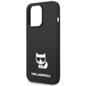 Karl Lagerfeld KLHCP14LSLCTBK Apple iPhone 14 Pro 6,1" kietas dėklas juodos spalvos Silicone Choupette Body - Image 6