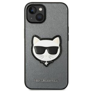 Karl Lagerfeld KLHCP14MSAPCHG Apple iPhone 14 Plus / 15 Plus 6,7" kietas dėklas silver Saffiano Choupett - Image 3