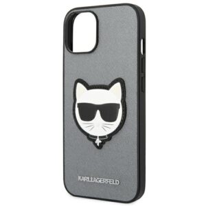 Karl Lagerfeld KLHCP14MSAPCHG Apple iPhone 14 Plus / 15 Plus 6,7" kietas dėklas silver Saffiano Choupett - Image 6