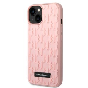 Karl Lagerfeld KLHCP14MRUPKLPP Apple iPhone 14 Plus / 15 Plus 6,7" kietas dėklas rožinės spalvos 3D Monogram - Image 2