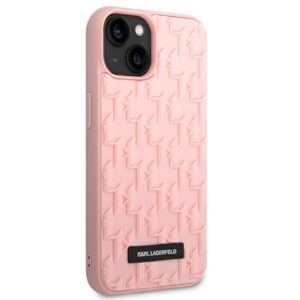 Karl Lagerfeld KLHCP14MRUPKLPP Apple iPhone 14 Plus / 15 Plus 6,7" kietas dėklas rožinės spalvos 3D Monogram - Image 4