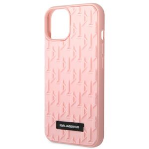 Karl Lagerfeld KLHCP14MRUPKLPP Apple iPhone 14 Plus / 15 Plus 6,7" kietas dėklas rožinės spalvos 3D Monogram - Image 6
