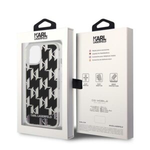 Karl Lagerfeld KLHCP14MLMNMK Apple iPhone 14 Plus / 15 Plus 6,7" kietas dėklas juodos spalvos Liquid Glitter Monog - Image 8