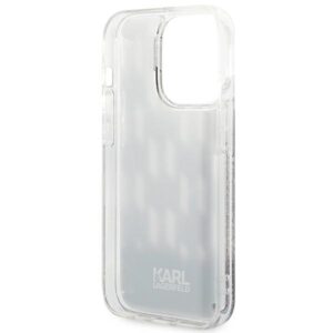 Karl Lagerfeld KLHCP14LLMNMK Apple iPhone 14 Pro 6,1" kietas dėklas juodos spalvos Liquid Glitter Monogram - Image 7